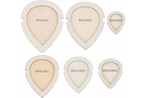 BENECREAT 12 Molde de Corte de Hoja de Macramé Plantilla de Corte de Hoja de Macramé de Madera Herramienta para Colgar En la Pared de Plumas de Macramé para Hacer Manualidades DIY