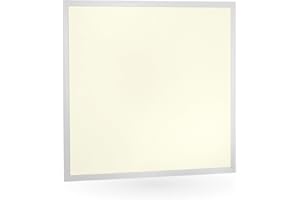 Ledvion - Panneau LED Dimmable, 60x60, 36W, 3000K, 4000 Lumens, Plafonnier à Grille Encastré, Driver LED Incl. + Connecteur Rapide
