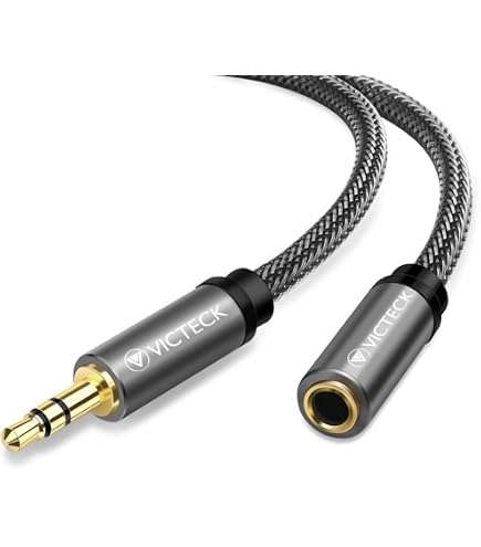 3m Audio Verlängerungskabel Mit Spirale | 3,5mm Klinke Auf Klinke | Flexibel Von 0,7m Bis 3m