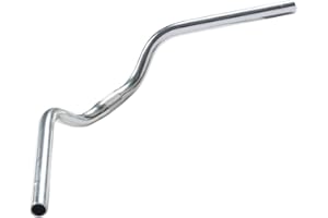 SENQI Mountain Bike Road Bike Handlebar Vintage Style Riser Bar Aluminum Alloy (25.4MM x 560MM,580MM,600MM, Silver)