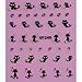 TOOGOO(R)1 pc Nail Art Stickers Nail Design Decoration Diamond Butterfly Cat (XF-249)