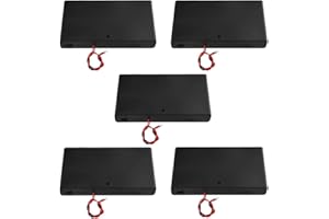 WMYCONGCONG Lot de 5 Boîtier de Rangement pour 8 Piles AA 12 V avec Interrupteur Marche/arrêt câblé et Couvercle