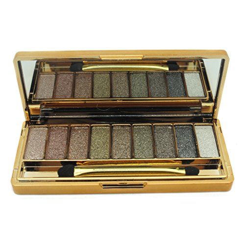 Ucanbe 9 Colors Flash Diamond Eyeshadow Palette Dramatic Glitter Eye Makeup Kit,No.6