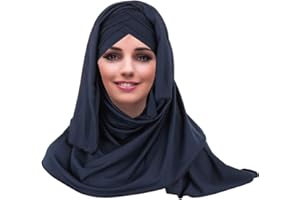 YOFASEN Slouchy Muslimischer Hut - Frauen Islamische Schals Schönes Hijab Beanie Mützen Schal Kopftuch