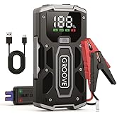GROOVE M01 18200mAh 2000A Tepe Akımı Ak&uuml; Takviye Cihazı Taşınabilir Jump Starter (Powerbank+Led Lamba+LCD Ekran) Benzinli ve 