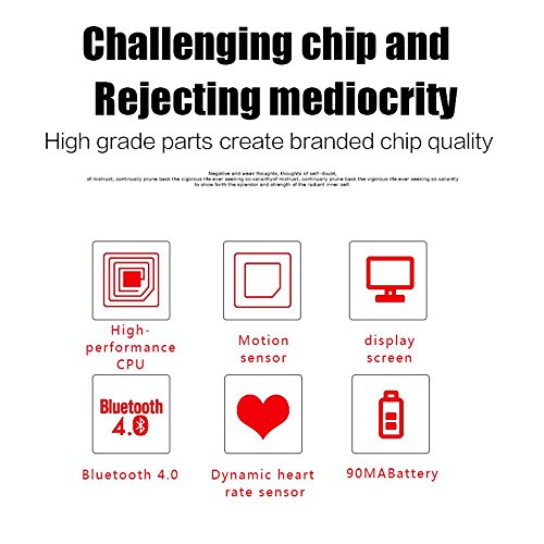 KOBWA Fitness-Tracker,Wasserdicht IP67 Herzfrequenz Fitnessarmband Smart Bracelet für IPhone IOS und Android Smartphone,Aktivitätstracker mit Schrittzähler,Pulsmesser,Kalorienzähler,Schlafanalyse, Push-Message und Anrufe, ID Benachrichtigung - 4