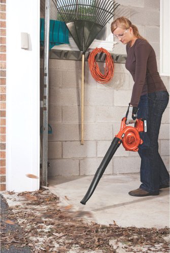 Black+Decker 18V Li-Ion Akku-Gartenbläser, Laubbläser, ohne Akku, 192km/h Blasgeschwindigkeit, GWC1800LB, schwarz orange - 3