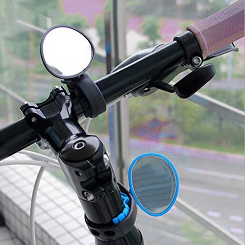 Delmkin Fahrradspiegel 2pcs Fahrradlenker Rückspiegel – 360-Grad-Drehung - 2