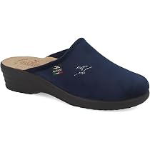 Fly Flot Ciabatta Donna con Tomaia Stretch, Sottopiede Estraibile in Pelle, Sandali, Blu, 35 EU
