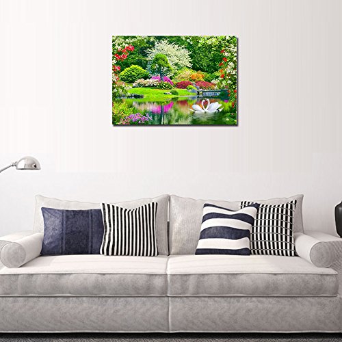 DIY 5D Swan Diamond Painting Cross-Stitch for Entrance Living Room Bedroom - 2