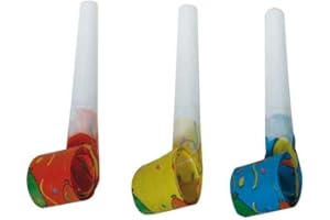 NET TOYS Fischietto - 6 Pezzi | Trombette Lingue | Lingue di Suocera | Lingua di Menelik