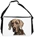 Produktbild Merchandise for Fans Schultertasche - 38x28x8cm, 8,5 Liter, schwarz Motiv: Weimaraner - 01