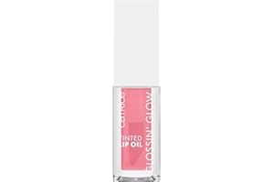 Catrice Glossin' Glow Tinted Lip Oil, Lip Gloss, No. 010, Pink, Nourishing, Colouring Effect, with Oils, Natural, Glossy, Vegan, Paraben-Free, No Microplastic Particles, Nanoparticles Free, Pack of 1