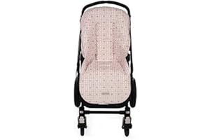 Pasito a Pasito. Funda silla Yummi de uso universal. Cubre silla de paseo de cochecito o bugaboo. Cubierta protectora suave y anti-sudoración. Color Rosa.