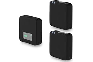 Funda Protectora de Silicona para RODE Wireless GO I II Micrófono, Funda de Silicona para Micrófono para Sistema de Micrófono Inalámbrico RODE Wireless GO 1 & 2 de Frgyee (Negro)