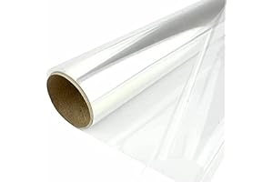 Rosy.Moment Packing Roll Transparent Clear Cellophane Wrap Roll, Clear Flowers Baskets Food Gift Crystal Wrappings Paper Food Safe Packing Paper Width 70cm x Length 1.5 Meters, 70CMX1.5M
