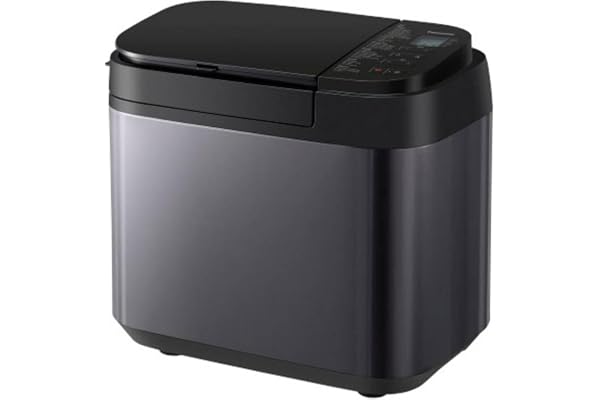Panasonic SD-YR2540 Machine à pain, avec 32 programmes, 14 programmes automatiques, distributeur de levure, cuisson sans gluten, minuterie, gris foncé