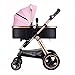 Produktbild BBZZZ-Kombikinderwagen Schwenkräder Reisesystem Hohe Landschaft Kinderwagen Licht Vier-Rad-Klapp-Can Sitzen kann liegen Baby Carriage Baby Trolley Childs Fahrzeuge / 0-36 Monate/Ex-Rad/große Ablag