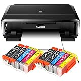 fotodrucker a3 für fotografen + USB-Kabel und 10 kompatible XL Patronen zu PGI-550/CLI-551 XL