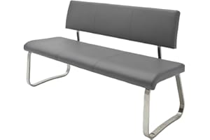 möbelando Esszimmerbank Sitzbank Sitzbänke Tischbank Bank Bänke Beistellbank Muvo II (Grau)