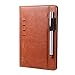 Produktbild Samsung Galaxy Tab S4 Hülle mit Stifthalter 10,5 Zoll , elecfan Leder Stand Folio Case Cover mit Pencil Halter für Samsung Galaxy Tab S4 10,5 Zoll 2018 Tablet SM-T830 / T835 mit Auto aufwachen / Schlaf Funktion, Dokumentenkarte Tasche - Braun