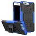 Produktbild New Style Hybrid Schutzhülle Outdoor 2 teilig aufstellbar Schwarz / Blau für Huawei P10 (nicht P10 Lite) Tasche