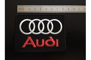 BLUE HAWAI A243 Aufnäher für Auto, Deutschland, rechteckig, 8,5 x 6,5 cm, Schwarz