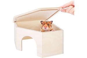 Niteangel Birch Chamber Maze Hamster Hideout - Small Pets Forest House Habitat Decoration for Hamster Mice Gerbils