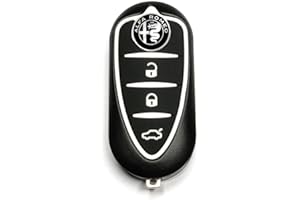 TEKLIGHT Chiave Tutti I Colori Cover Scocca + LOGO + BATTERIA CR2032 OMAGGIO per Alfa Romeo Mito Giulietta Guscio con Lama a 3 Tasti Logo Non Originale LAMA SIP22 (G)