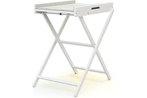 AT4 - Fasciatoio pieghevole a parete/muro ESSENTIEL legno - Bianco - 58 x 78 x 91 cm