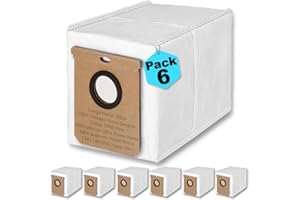 RM PRO 6 Bolsas de Recambio para Conga 7490 Ultimate Home Genesis, Conga Home 10000, 8090 Ultra, 8490*, 9090 IA, L50, L60 SES, Haier H9. Recambio a prueba de Fugas Hipoalergénico de 2,8L.