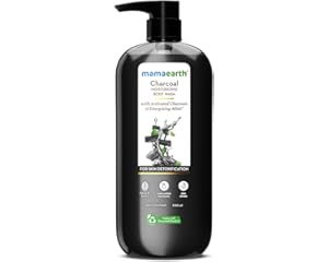 Mamaearth Charcoal Moisturizing Body Wash with Activated Charcoal & Energizing Mint Scent for Skin Detoxification-500ml | Deeply Cleanses |Intensely M