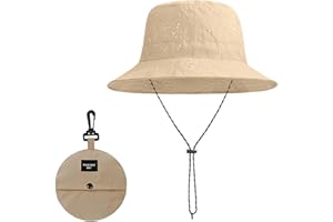 ZKGYUS Cappello da Pescatore Estivo con String - Impermeabile per Donne Uomo Cappello Safari Regolabile Antivento Bucket Hat Cappello da Pesca Spiaggia Walking Climbing…