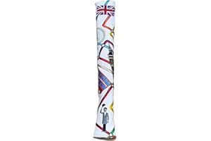 GAMOLA GOLF London UK White Golf HeadCover - England (Driver/Fairway/Rescue/Putter/Alignment Stick)