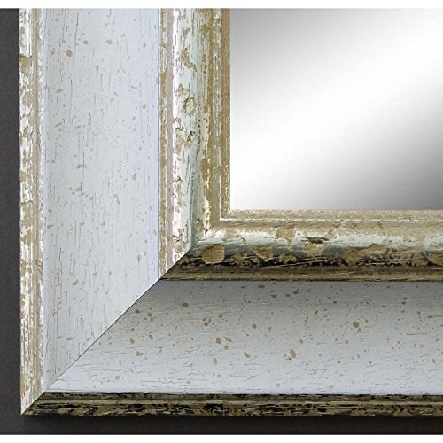 Spiegel Wandspiegel Badspiegel - Acta Weiß Silber 6,7 - handgefertigt - 200 Größen zur Auswahl - Antik, Barock - 60 x 80 AM