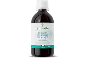 SILICIUM Organique Bio-Activé | Articulations, Peau, Cheveux et Ongles | Acide Orthosilicique Stabilisé par la Choline | 500 ml Liquide | Arôme Naturel Orange | 100% Vegan | Made in France | Terravita