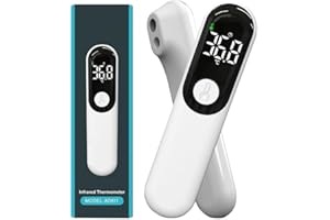 DUPELEC Forehead Thermometer for Kids Adults, Non Contact Infrared Digital Thermometer, USB Rechargeable, Fever Alarm, Body Mode/Object Mode, °F/°C, Baby Thermometers