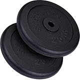 Bohrung 30/31mm: Gewichtsscheibe passt perfekt auf alle gängigen Kurz-, Lang- und Curl-Hantelstangen mit einem Durchmesser von 30mm