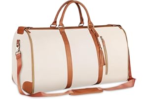 Zinueen Sacs de Voyage Pliables - Sac Pliable pour Homme et Femme - avec Bagage à Main Convertible et Sac à Vêtements Imperméable, Rose, Vent Urbain