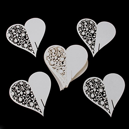 Gazechimp 50pcs Platzkarten Namensschild Tisch Karten Dekor Deco Hochzeit Geburtstage - 5