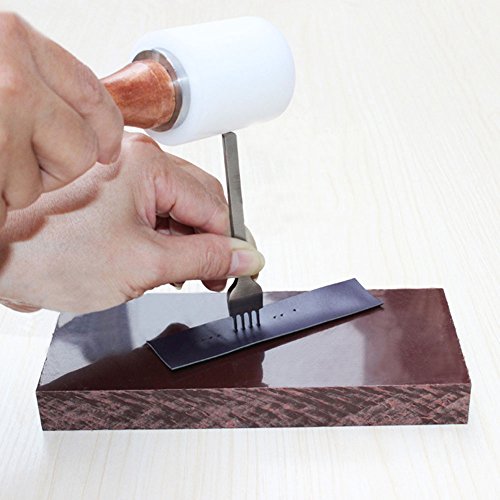 Demiawaking Leder Handwerk Werkzeuge Loch Stanz Werkzeug 3/4/5/6mm (6mm) - 2