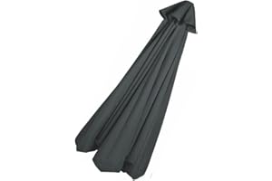ILiemao Toile de Rechange pour Parasol 200/230/250/270/300/350 cm À 6/8 Baleines Polyester Auvent de Remplacement pour Parasol de Cour Jardin Plage