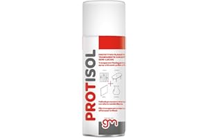 Magazzini GM PROTISOL,Protettivo Isolante Spray,Filmante Trasparente con Effetto Semi-Lucido Isolante per Metalli, Legno, Ceramica, Plastici, 400ml (3)