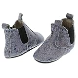 EnFant Mädchen Slipper/Hausschuhe, Leder, Lila Glitzer, Gr. 27, Vega Elastic Slipper Purple 815161 19 - 7