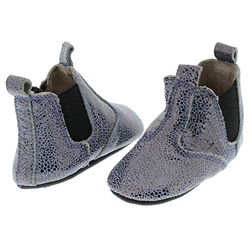 EnFant Mädchen Slipper/Hausschuhe, Leder, Lila Glitzer, Gr. 21, Vega Elastic Slipper Purple 815161 19 - 7