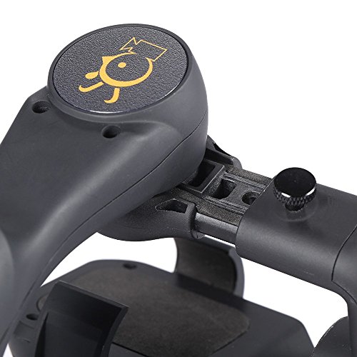 Docooler Leggero ABS 2 Axis Palmare Senza Spazzola Stabilizzatore Giunto Cardanico Bluetooth Controllo Remoto Clip Regolabile con Foro per la Vite 1/4