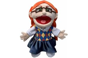 ZEMI Jeffy Puppet Plush Toy Doll,Game Jeffy Plush Cosplay Toy,Mischievous Funny Puppets Toy,For Birthday Party Favor Christmas Halloween-Penelope