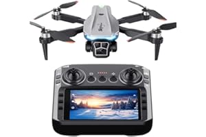 FERIETELF B18 Drone with Camera 4k Professional for Adults & Kids- RC Quadcopter with 4.5 inch LCD Screen, Foldable Drones with Brushless Motor, One-Key Takeoff/Landing, Gesture Selfie, 3D Flip, 40 Mins