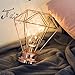 Produktbild Mode Diamant Form Schreibtischlampe Batteriebetriebene Schlafzimmer Dekoration Tablet Nachtlicht Mit Schalter Eisen Kunst Fotografie Requisiten, rose gold