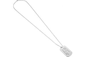 Costumed US Army Dog Tag - Erkennungsmarke silber, Hundemarke - Soldaten Kette als Accessoire für Fasching & Karneval